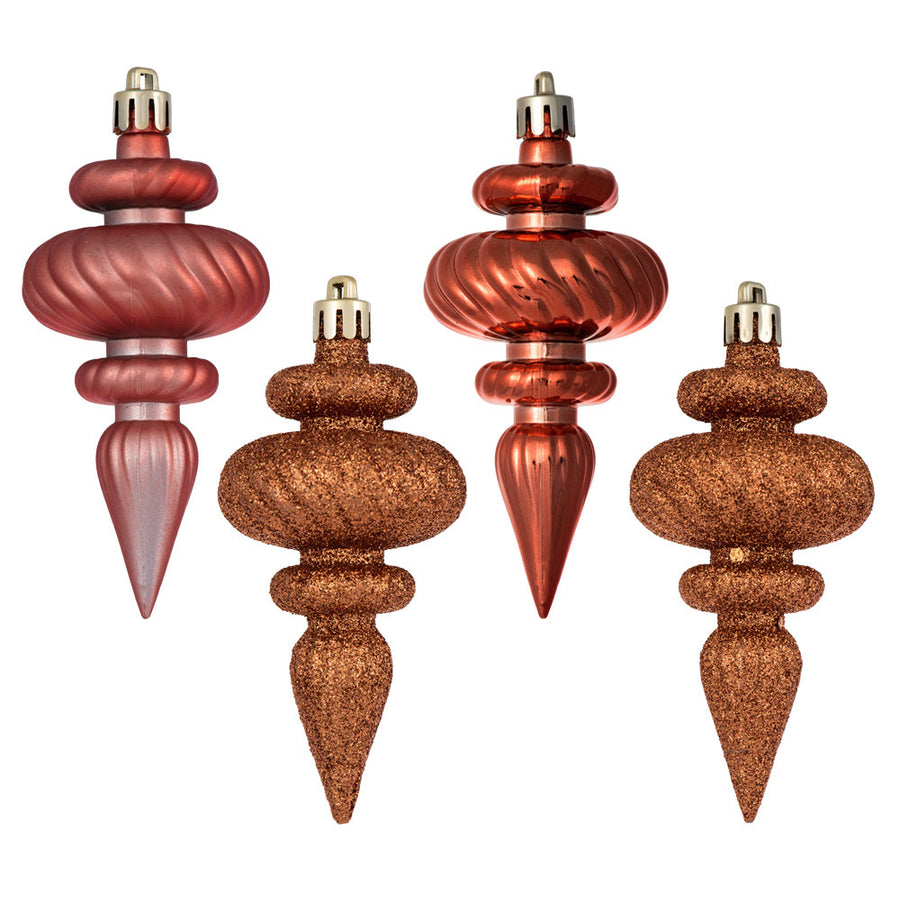 4" Coral Finial 4 Finish Asst