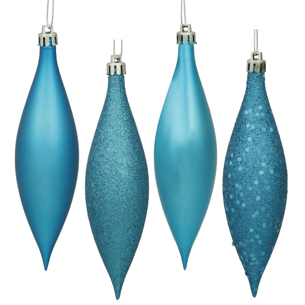 5.5" Turquoise Drop 4 Finish Asst