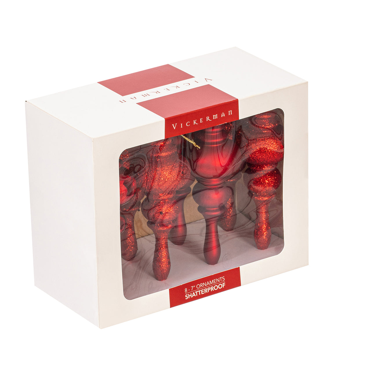 7" Red Finial 4 Finish Asst