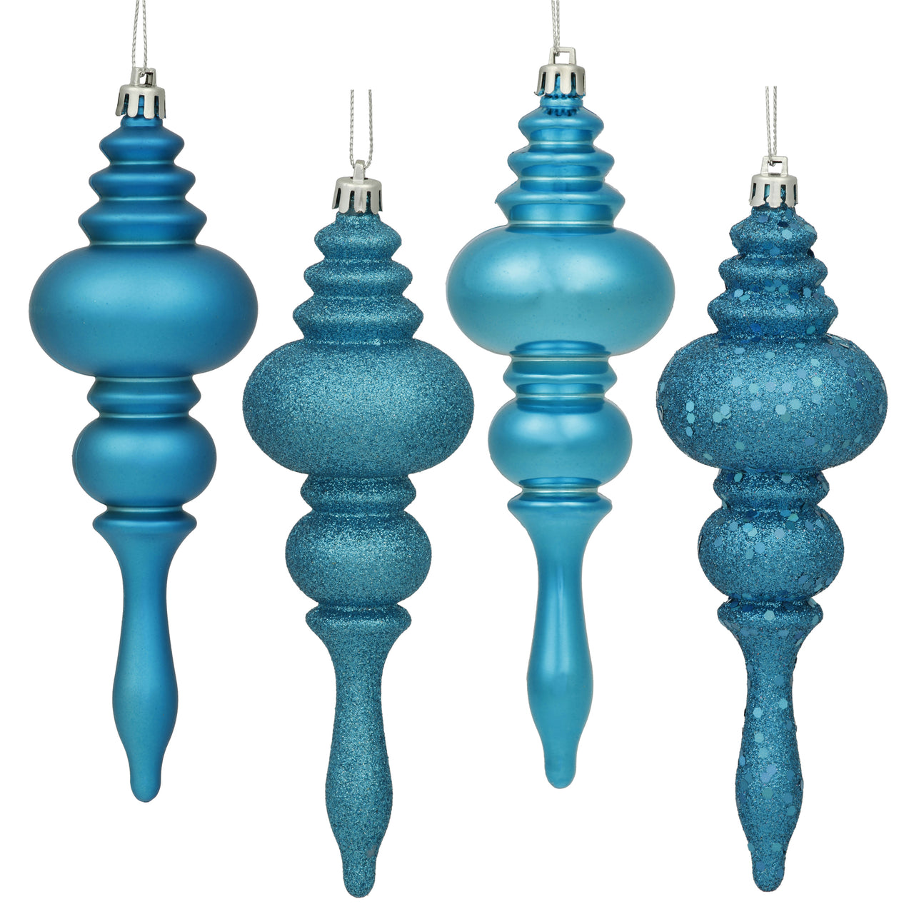 7" Turquoise Finial 4 Finish Asst