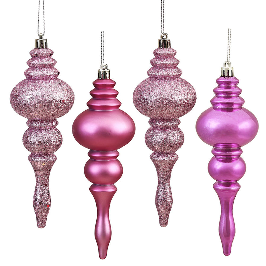 7" Mauve Finial 4 Finish Asst