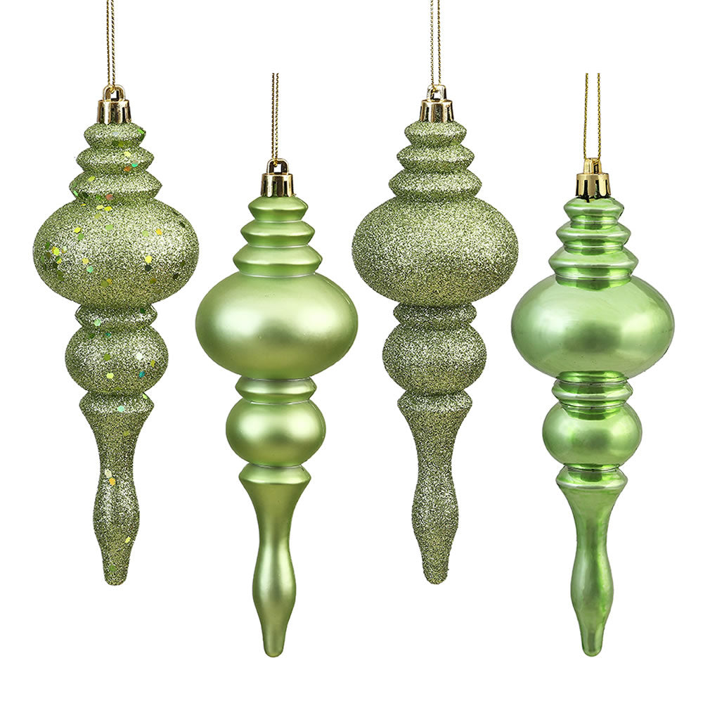 7" Celadon Finial 4 Finish Asst