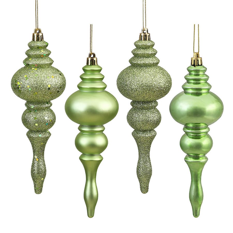 7" Celadon Finial 4 Finish Asst