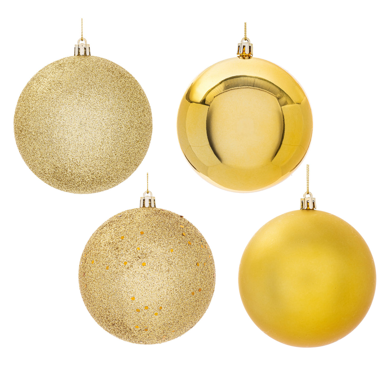 4" Gold 4 Finish Ball Asst