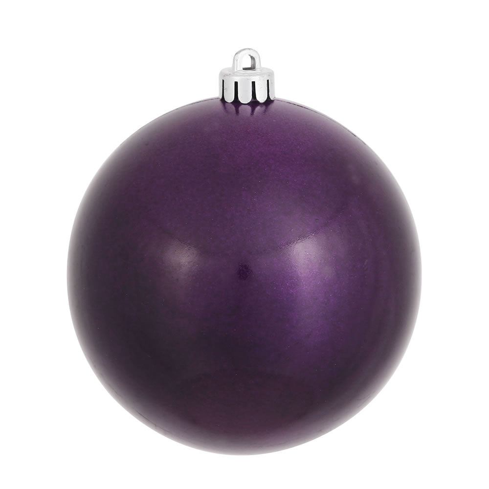4" Plum Candy Ball UV Drilled
