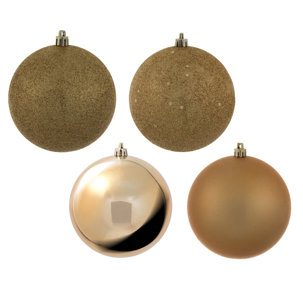 4" Copper/Gold 4 Finish Ball Asst