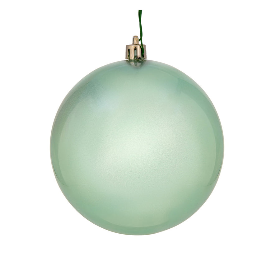 8" Frosty Mint Candy Ball UV Drilled