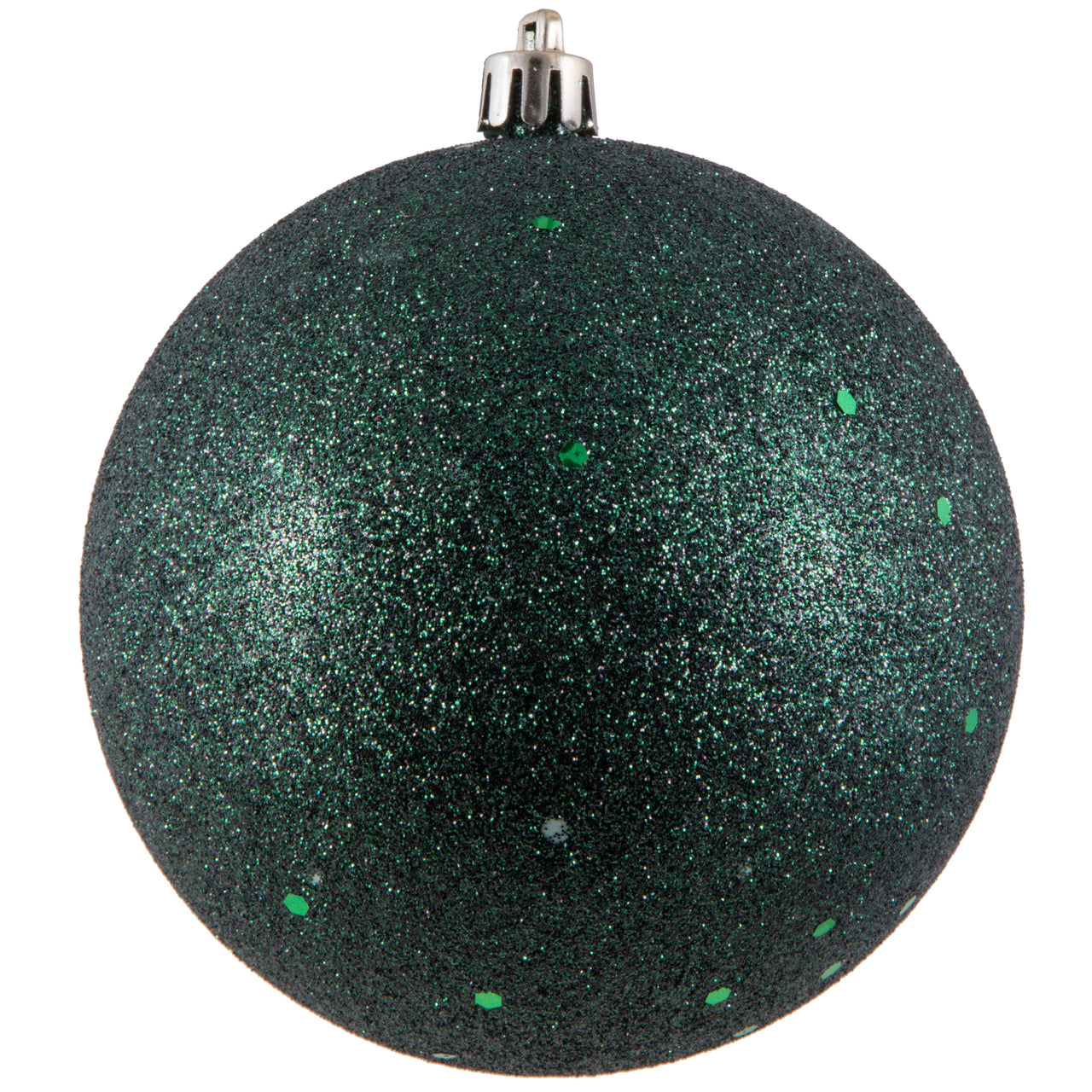 4" Midnt Green Sequin Ball Drilled