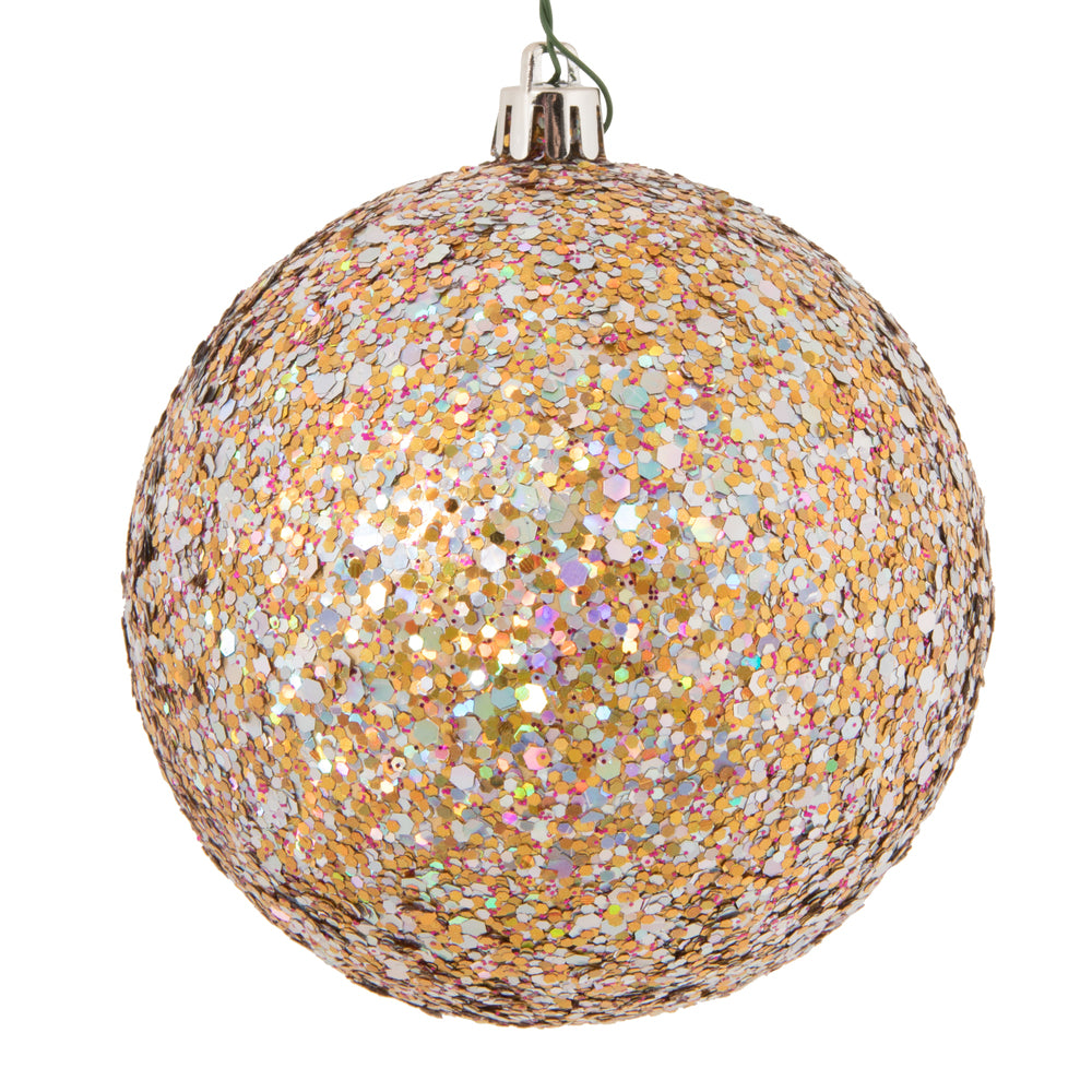 4" Multi-color Sequin Ball Drilled
