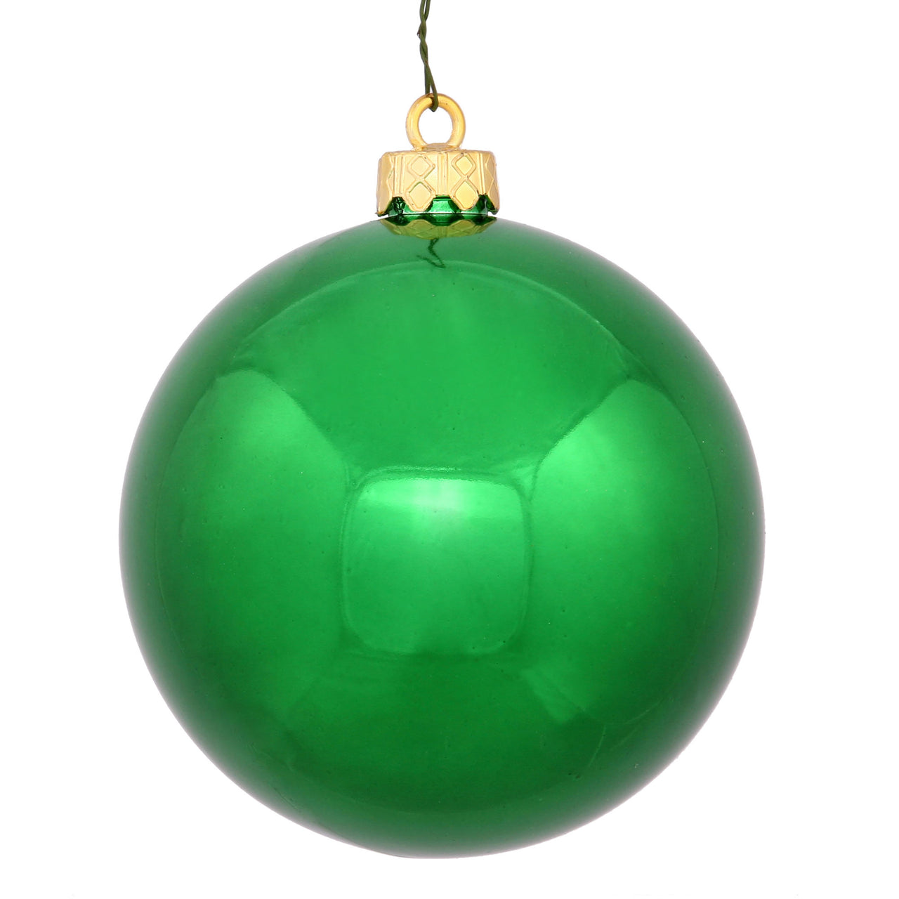 3" Christmas Green Shiny Ball