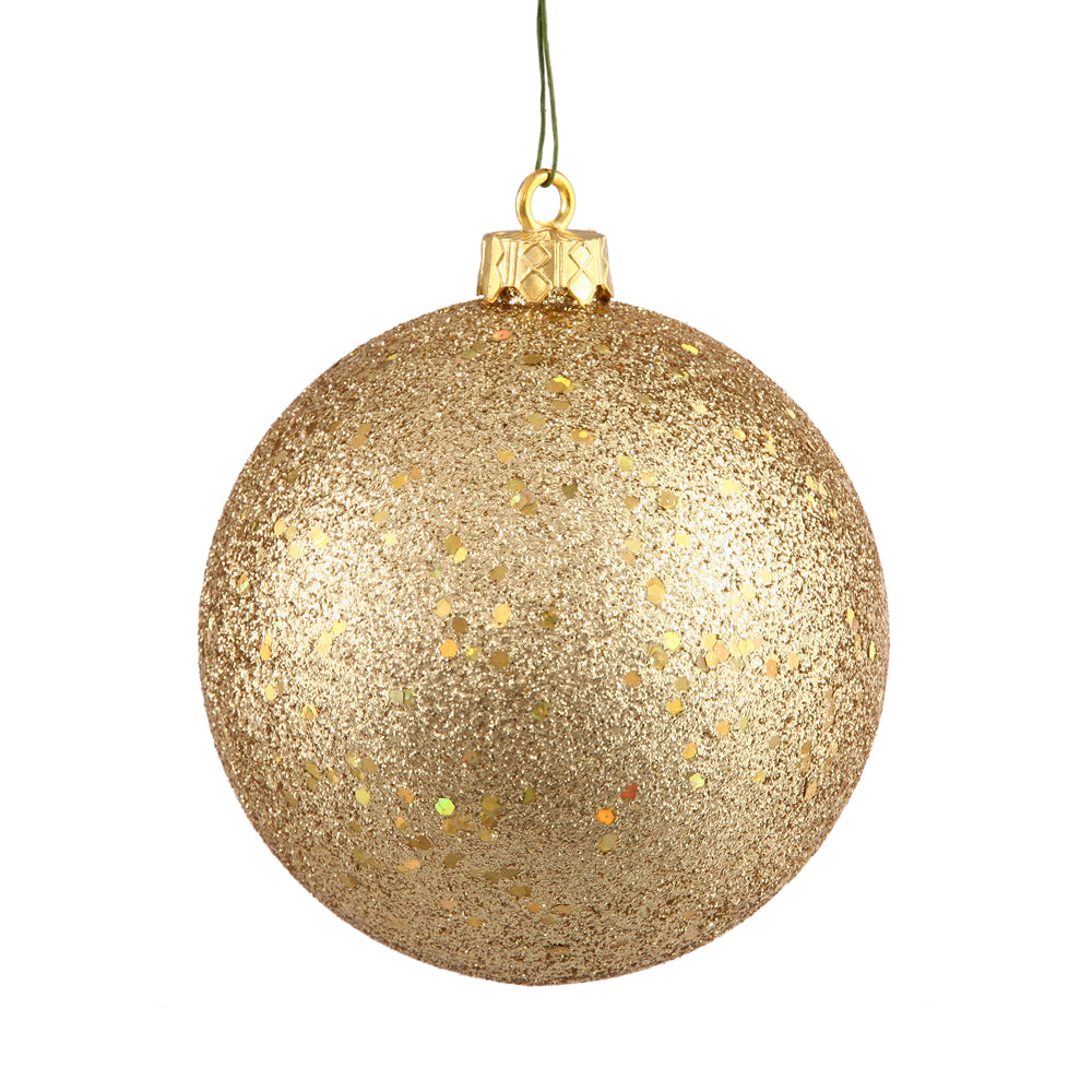 4" Gold Sequin Ball Drilled