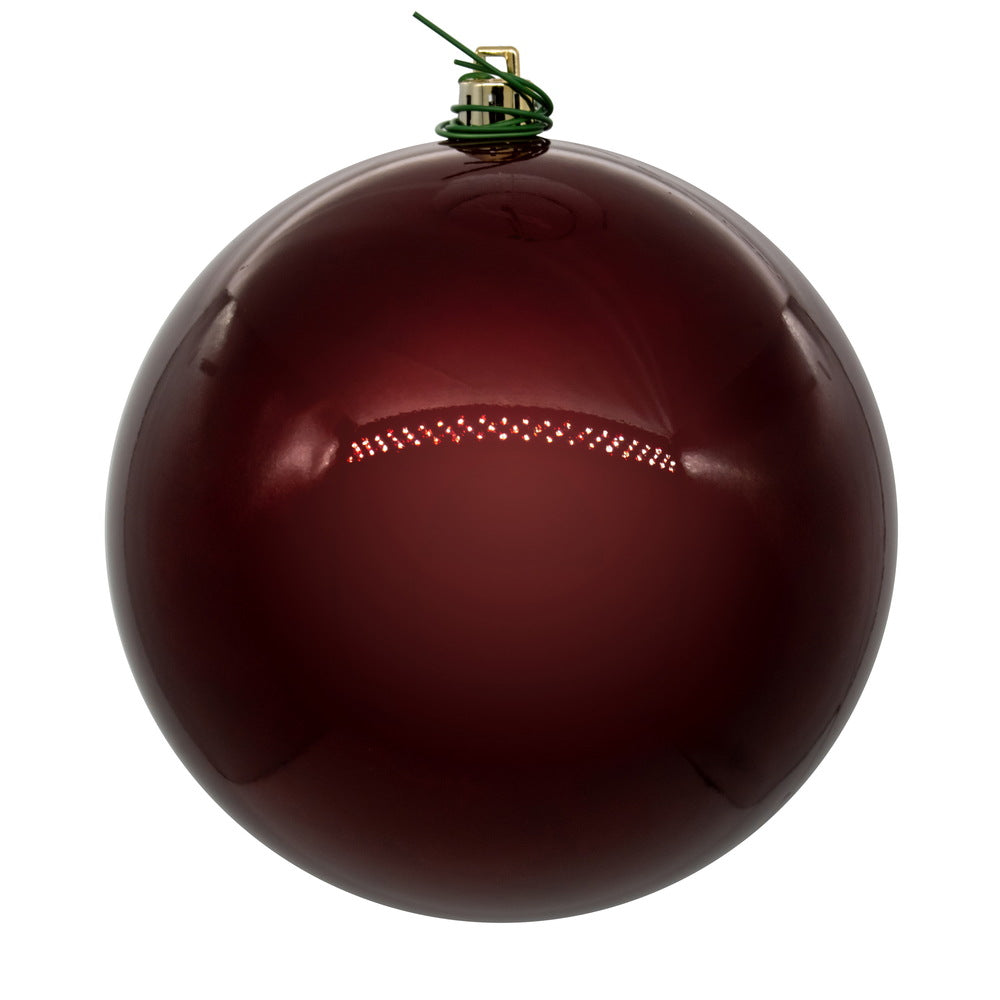8" Wine Pearl Ball UV Drill