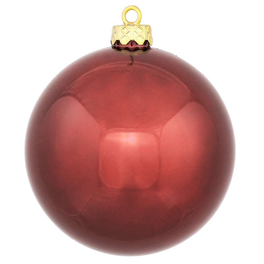 3" Wine Shiny Ball UV Drilled