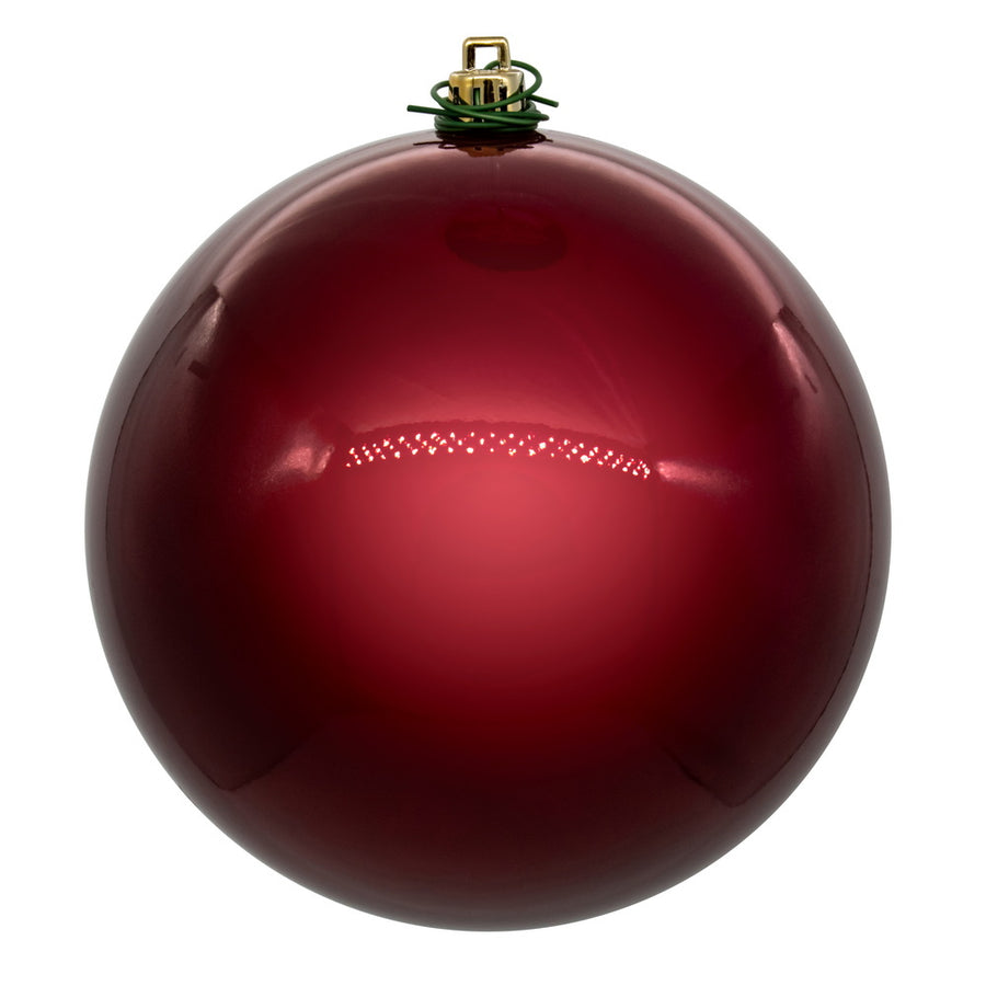 6" Berry Red Pearl Ball UV Drill
