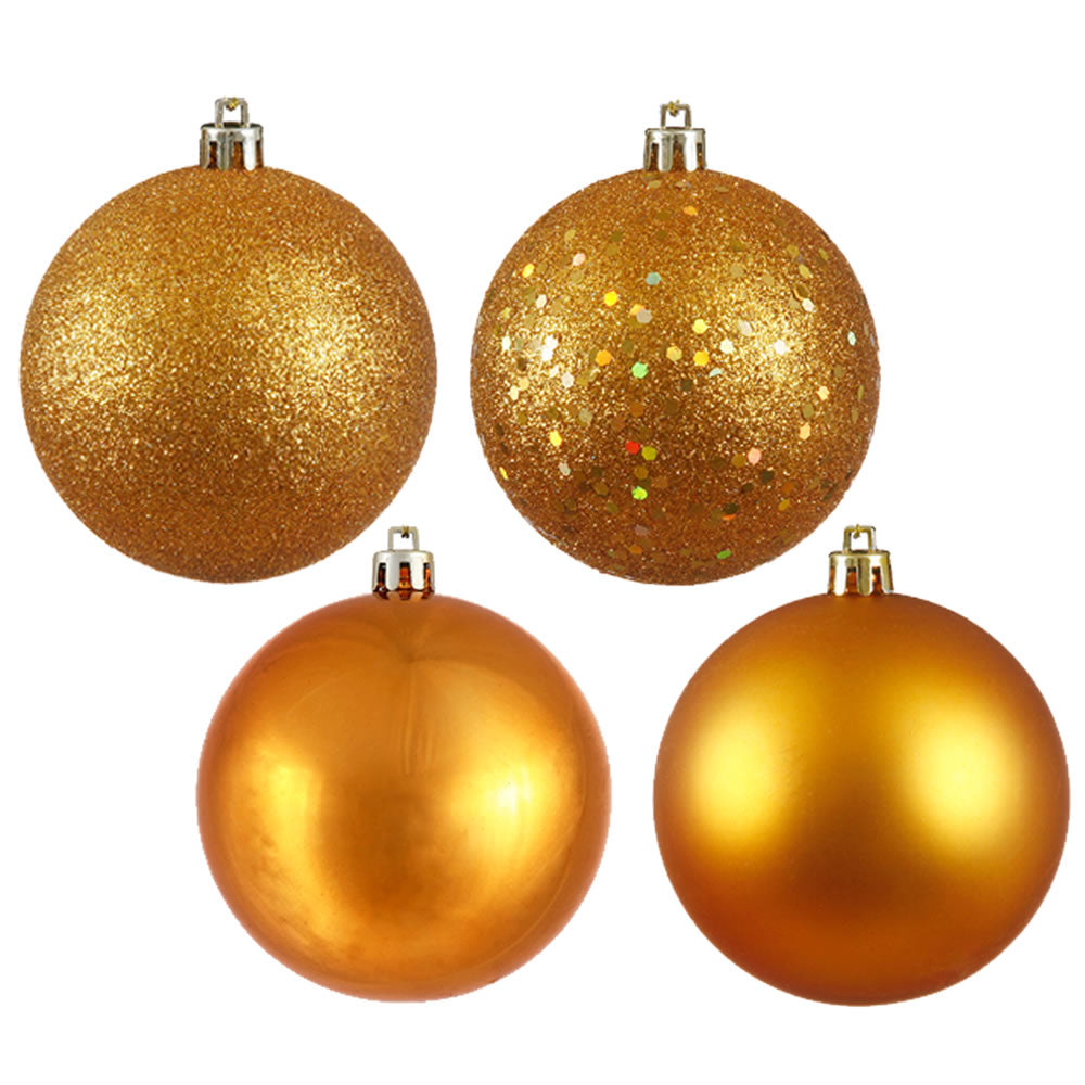 4.75" Antique Gold 4 Finish Ball Asst 4/