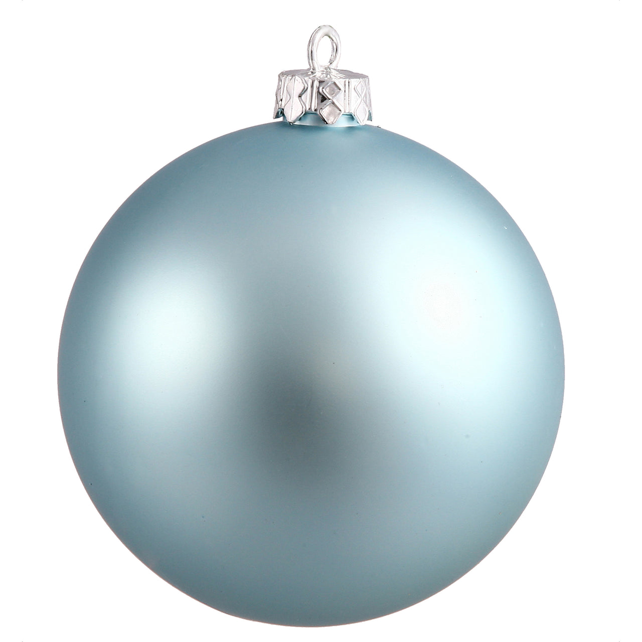 6" Baby Blue Matte Ball UV Drilled