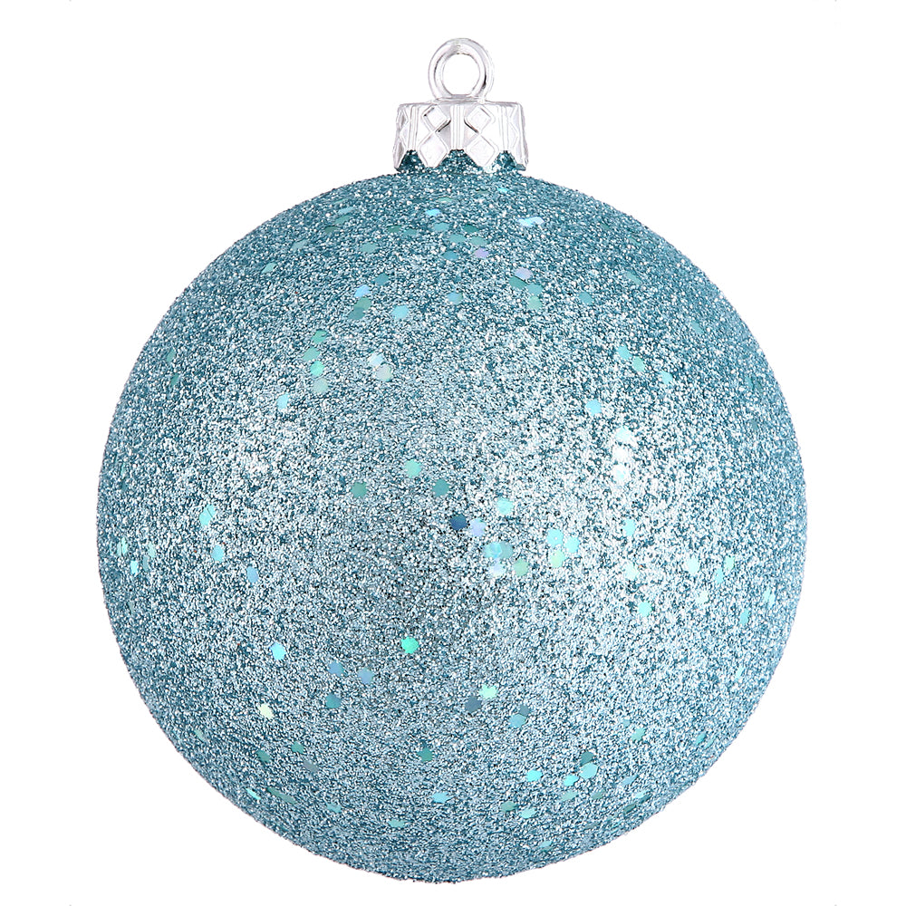 4" Baby Blue Sequin Ball Drilled