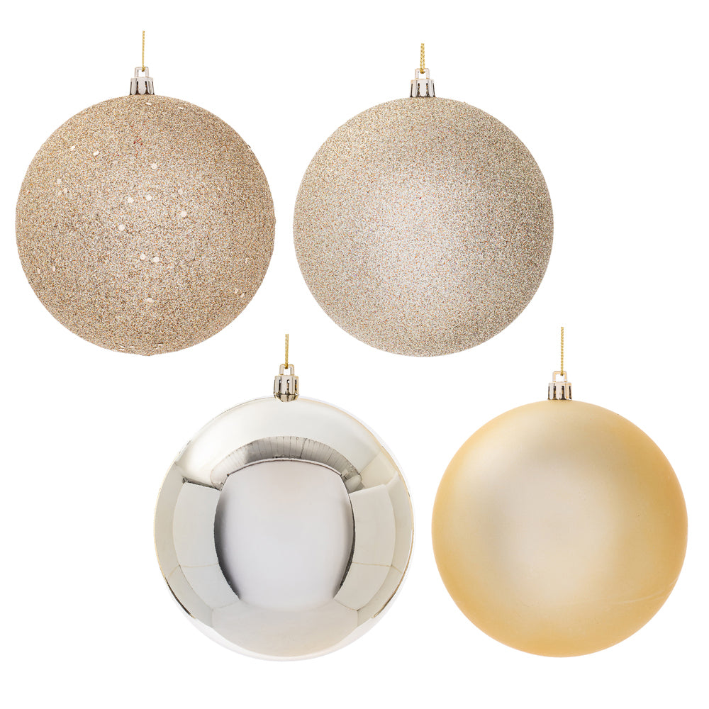 4.75" Champagne 4 Finish Ball Asst