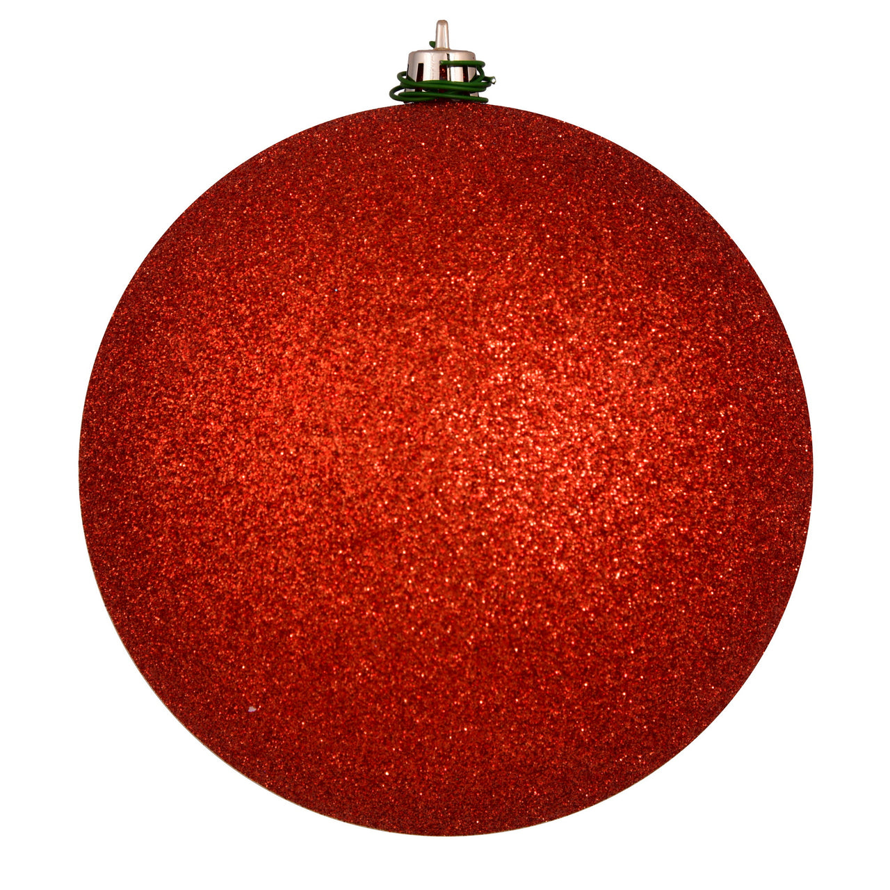 6" Bittersweet Glitter Ball Drilled
