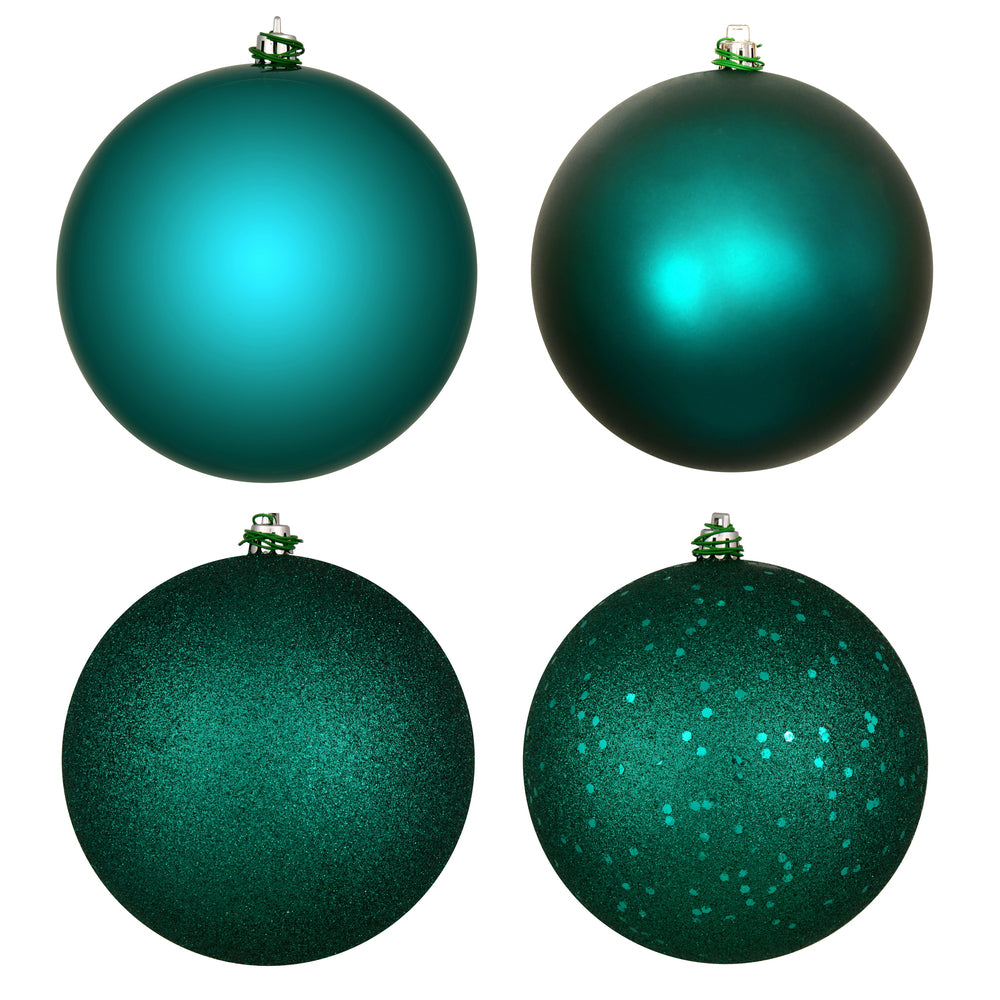 4.75" Dark Teal 4 Finish Ball Asst