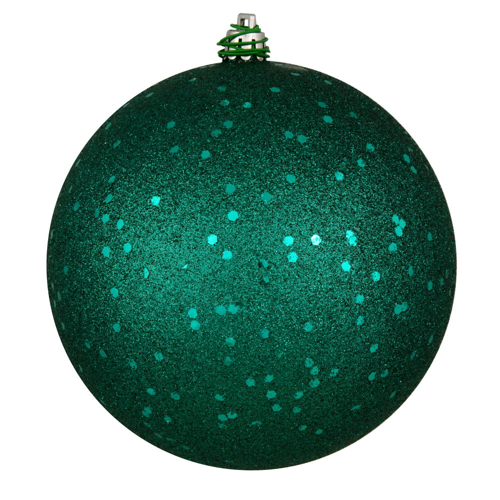 4.75" Dark Teal Sequin Ball Drilled