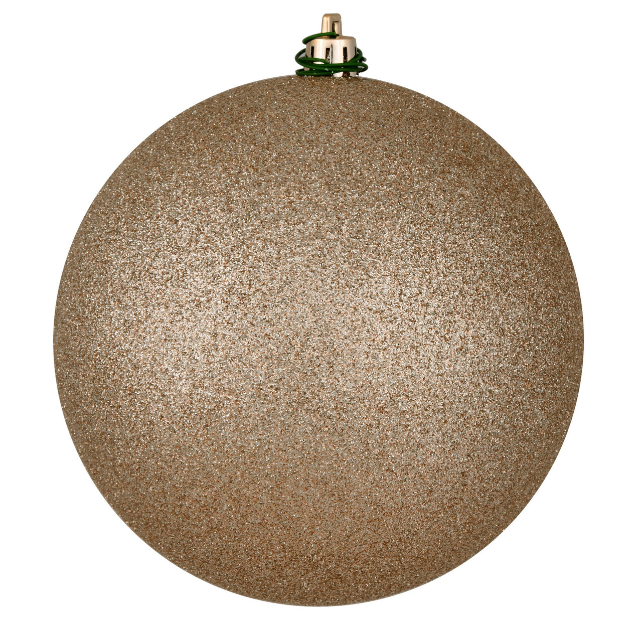 4" Oat Glitter Ball Drilled