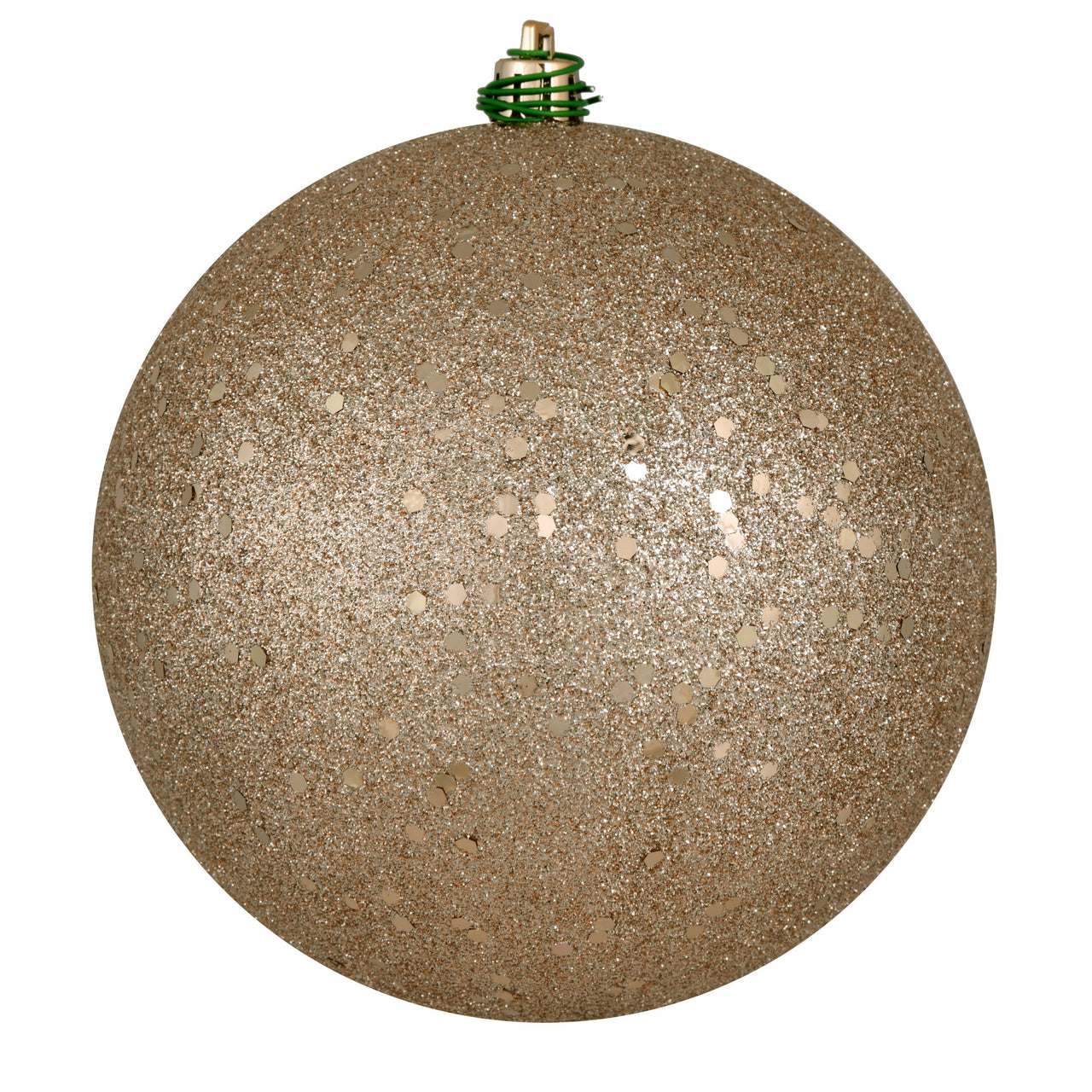 6" Oat Sequin Ball Drilled