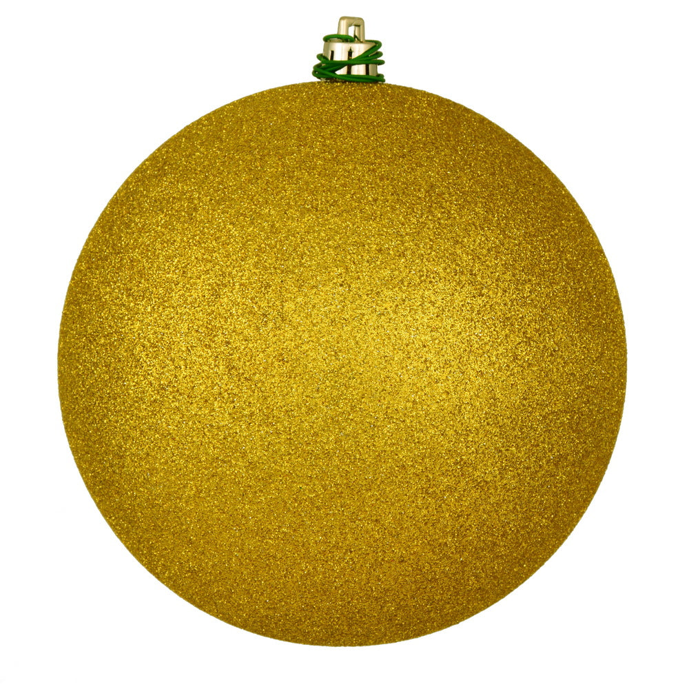 4" Medallion Glitter Ball Drilled