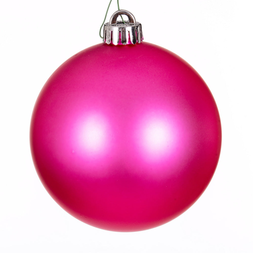 8" Hot Pink Matte Ball UV Drilled