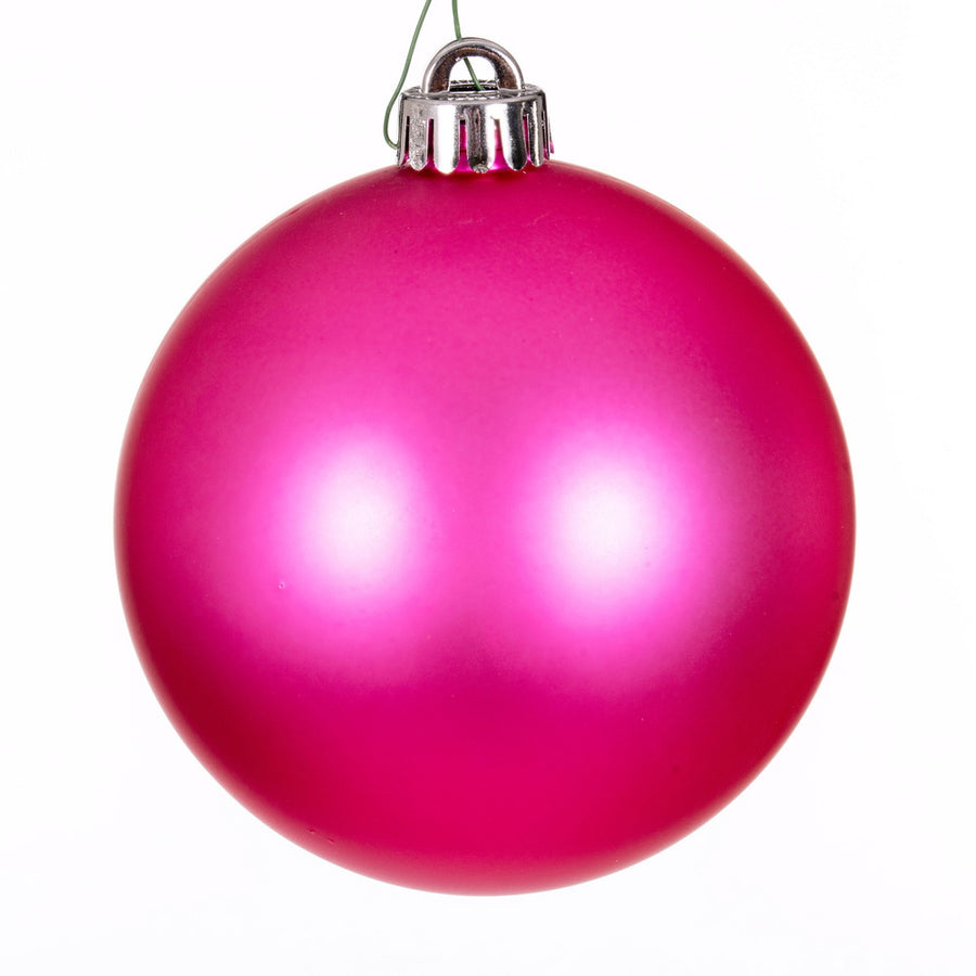 8" Hot Pink Matte Ball UV Drilled