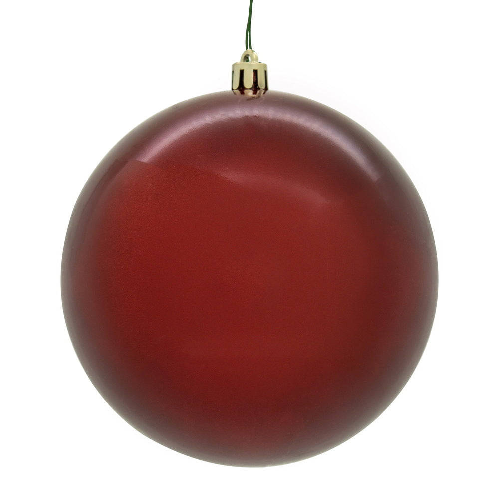 3" Crimson Red Candy Ball UV Drilled 12/