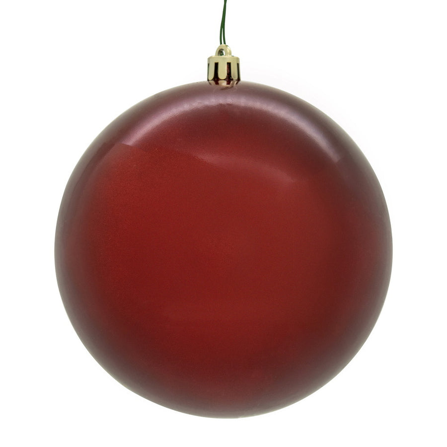 4" Crimson Red Candy Ball UV Drilled