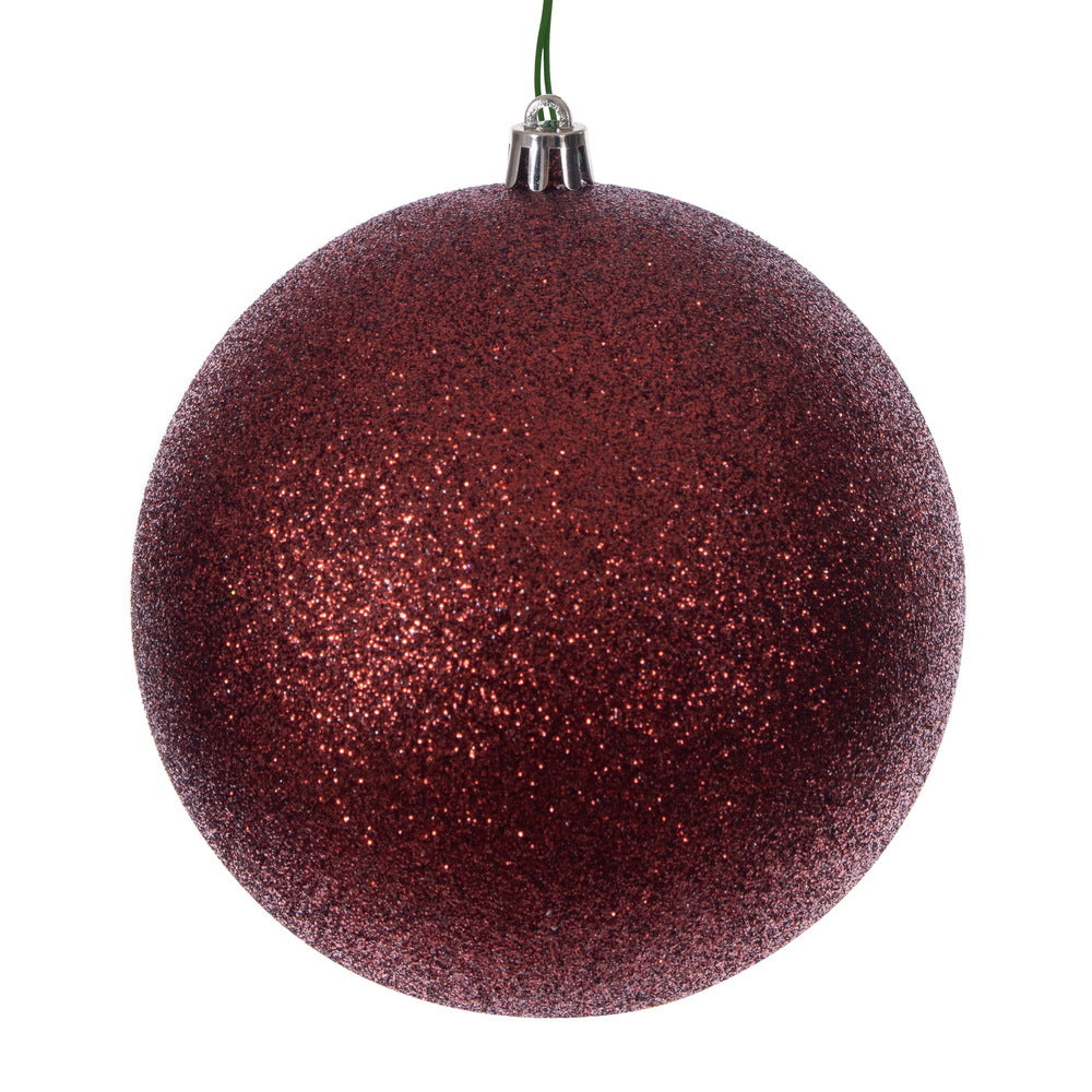 4.75" Crimson Glitter Ball Drilled