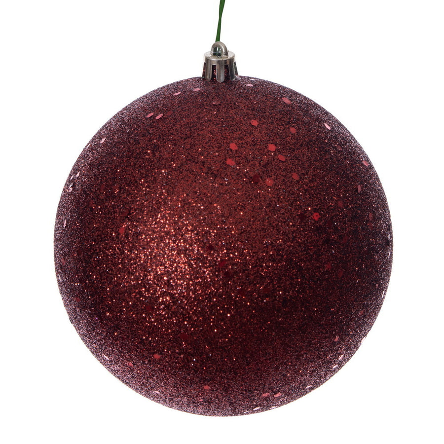 4.75" Crimson Red Sequin Ball Drilled 4/