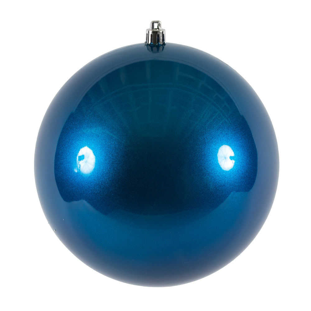6" Blue Candy Ball UV Drilled