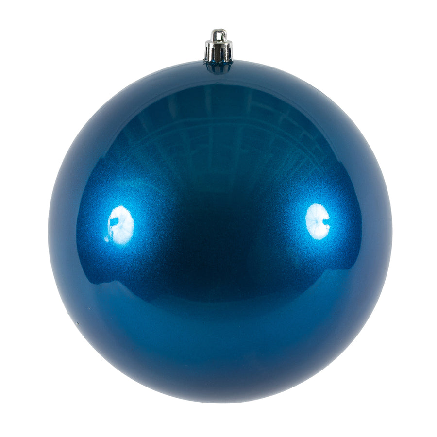 6" Blue Candy Ball UV Drilled
