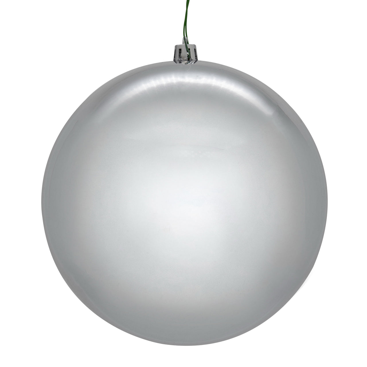 6" Silver Shiny Seamless UV Drilled