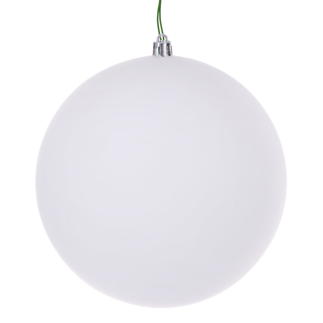 4" White Matte Seamless UV Drilled