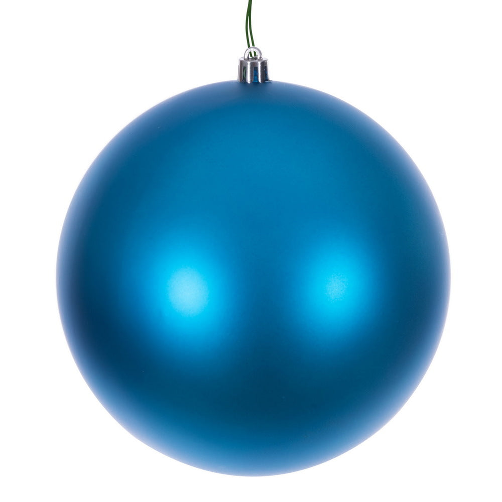 10" Turquoise Matte Seamless UV Drilled