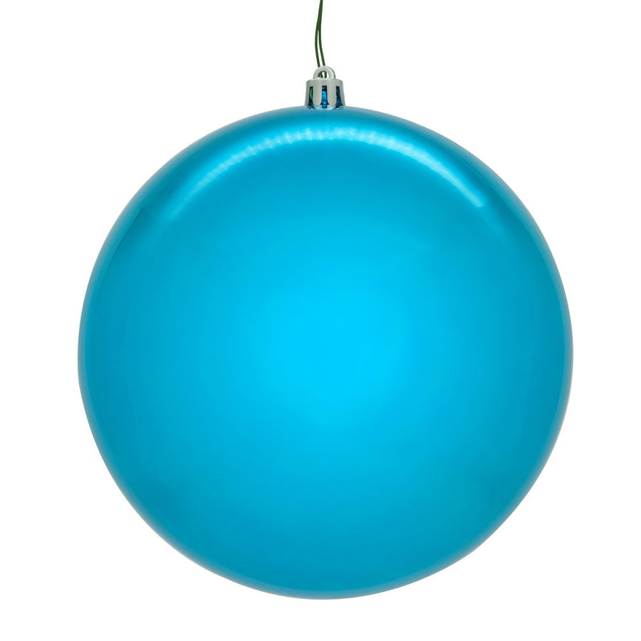 4" Turquoise Shiny Seamlss UV Drill