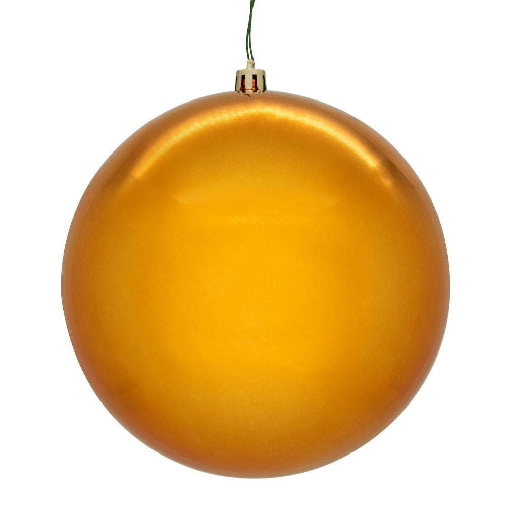 8" Burnish Orange Shiny Seamlss UV Drill