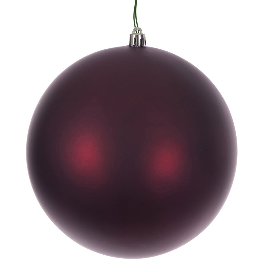 8" Wine Matte Seamless Ball UV Drilled