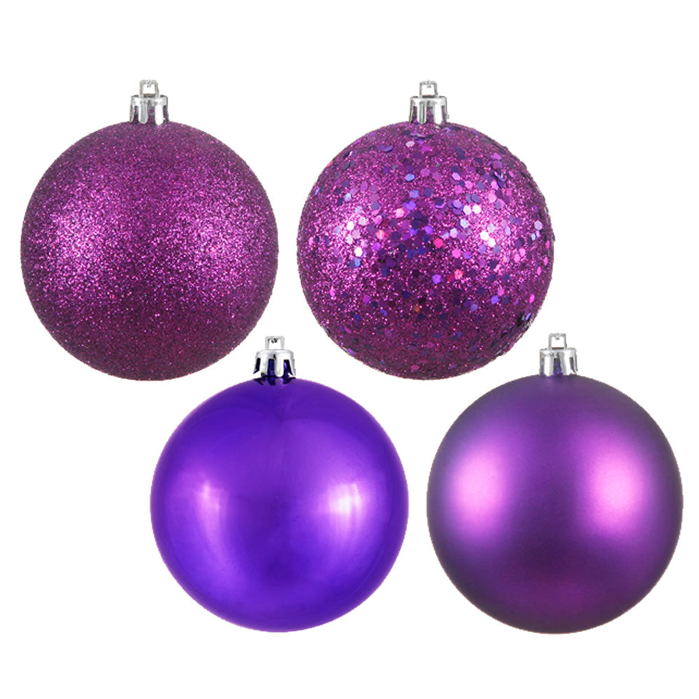 6" Plum 4 Finish Ball Drilled
