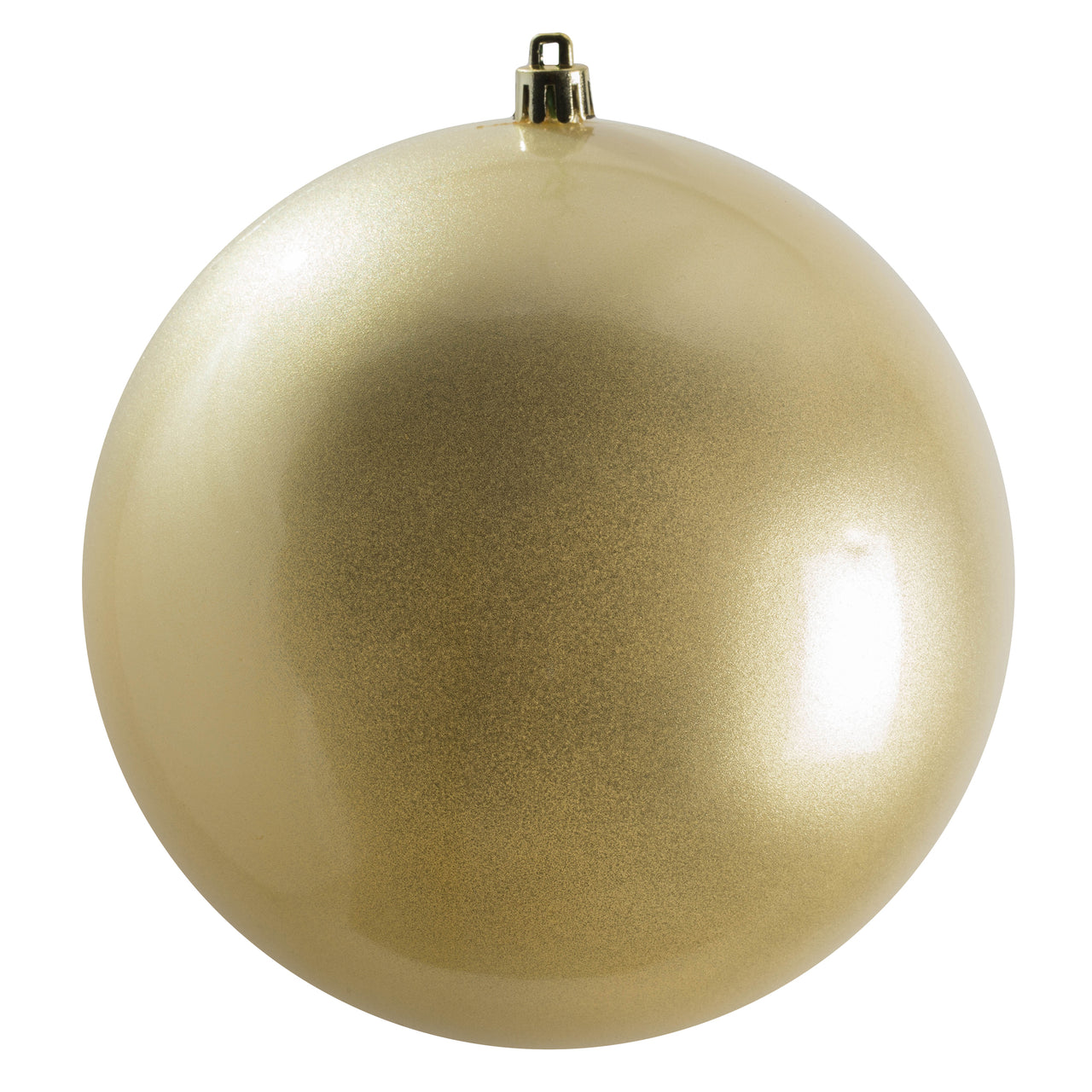 6" Champagne Candy Ball UV Drilled