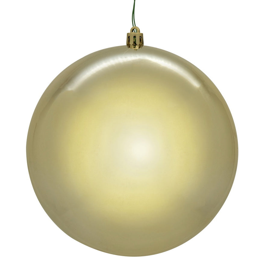 8" Champagne Shiny Seamless UV Drilled