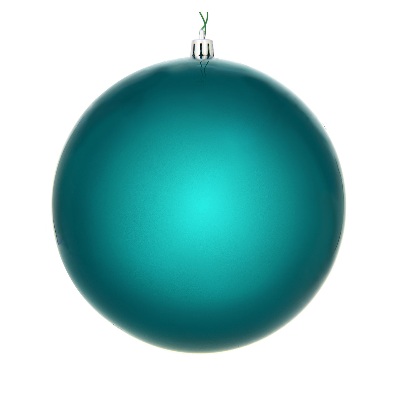 6" Dark Teal Candy Ball UV Drilled
