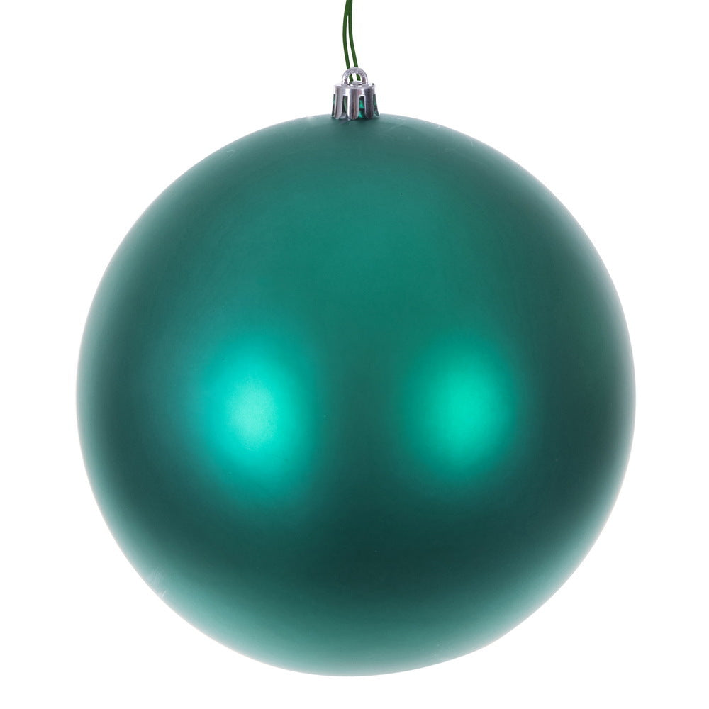 6" Teal Matte Seamless UV Drilled