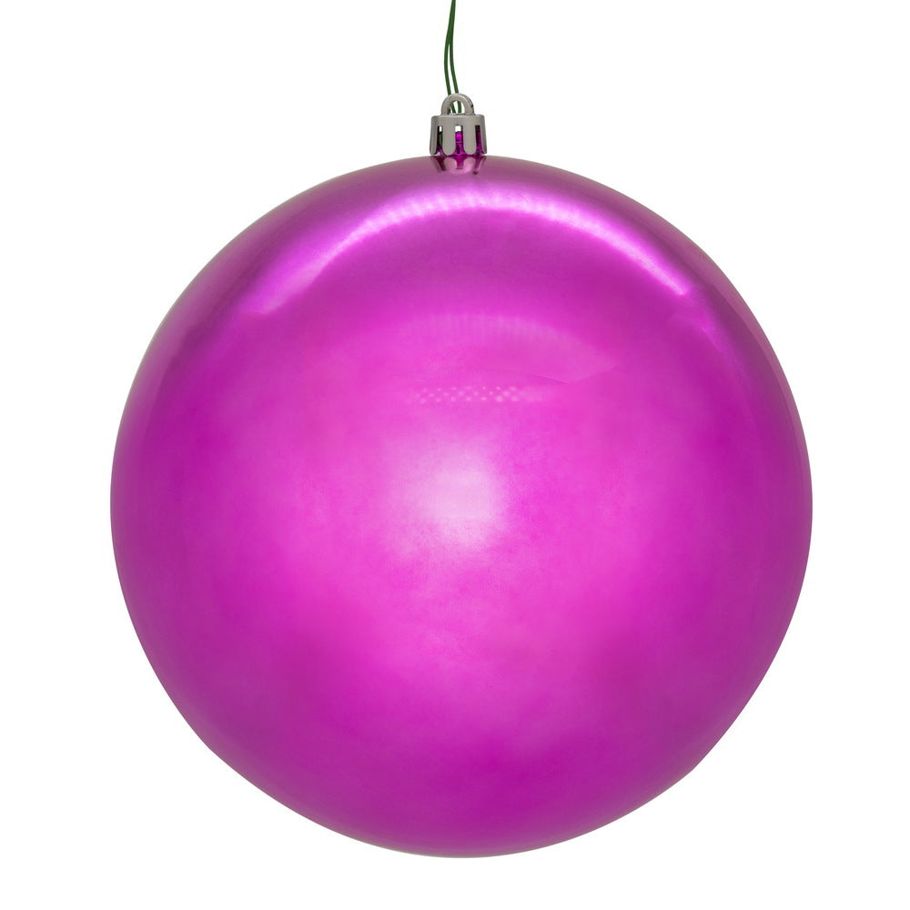 6" Hot Pink Shiny Seamless UV Drill