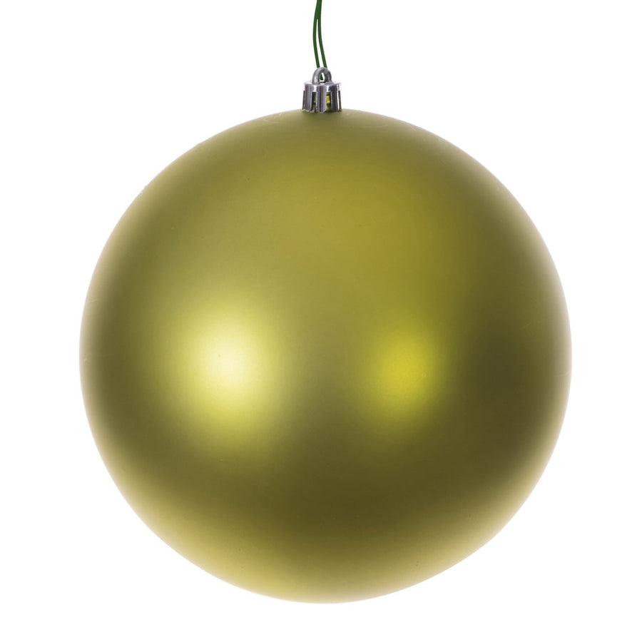 8" Lime Matte Seamless Ball UV Drilled
