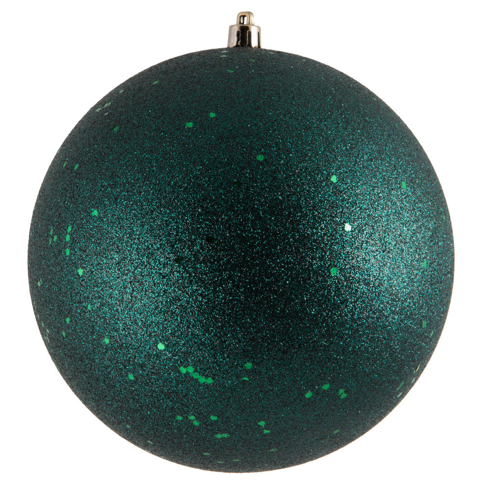 6" Midnt Green Sequin Ball Drilled 4Bag